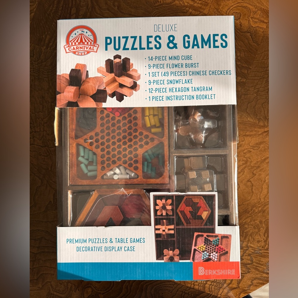 Berkshire Puzzle Set Geometric Games New In Box